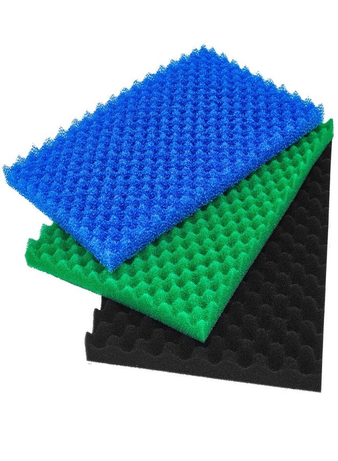HDWGGD Foam Aquarium Filter Coarse Sump Filter Sponge Cut to Fit Bio Sponge Filters Media Foam Pad Replacement for Aquaneat Sponge Filter Foam for Aquarium Fish Tank Sump Pond 20/30/40 ppi（3 Pack） - Image 1